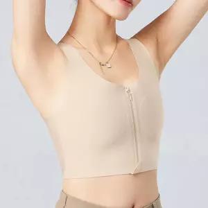 트루리즈 앞지퍼 납작브라 플랫브라 런닝형 집업브라 지퍼브라 압박브라