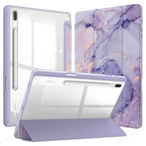 갤럭시 탭 S9 FE 11 S10 플러스 12.4 인치 케이스 2024 연필 홀더 태블릿 커버 A9 S8 S7 Funda