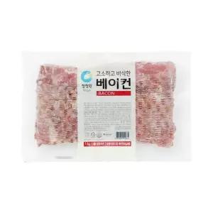 킵상회 바삭한 베이컨 냉동 돼지앞다리살 1KG 베이컨슬라이스