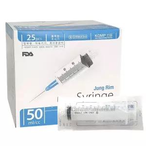 정림 일회용 주사기 50ml 18GX38mm 25개입