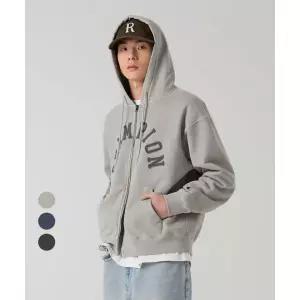 챔피온 Champion 아치 로고 루즈핏 가먼트다잉 후드 집업 3color