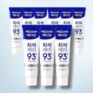 온누리 메디안 치석 케어 화이트 치약 120g x 9개
