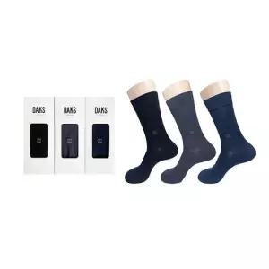 닥스양말 신사 면스판장목 무지 3족세트 DK26329