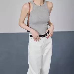 슬림 레이어드 나시 세미크롭 민소매티 홀터넥 끈나시