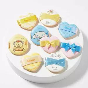 필리밀리 쿠션 팡팡퍼프 5P [산리오캐릭터즈 시나모롤/폼폼푸린]