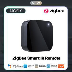 MOES Tuya ZigBee 스마트 IR 리모컨 홈용 범용 적외선 Alexa Google Home과 함께 작동