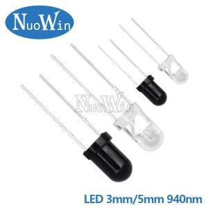Arduino용 10쌍 3mm 5mm 940nm LED 적외선 이미터 및 IR 수신기 다이오드