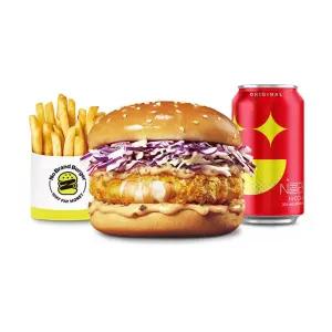 [노브랜드버거] 오리지널 새우 버거세트