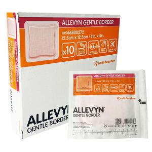 알레빈 젠틀보더 12.5cmx12.5cm 10매 Allevyn GENTLE BODER 드레싱 밴드
