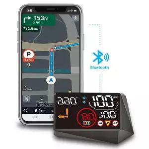 소리윤 THUD 헤드업디스플레이 T202 HUD T맵 API 연동 티맵 네비 GPS 속도계 오토큐 최신형 카포스 선물 지급