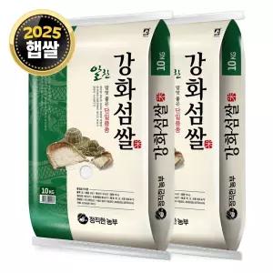 정직한농부 강화섬쌀 20kg (10kg x 2봉) / 26년산 햅쌀 / 상등급 단일품종 안전박스포장