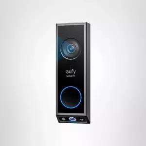 eufy 비디오 초인종 E340 구독 없음 듀얼 카메라 2K FHD 머리부터 발끝까지 보기 무선 및 유선 컬러 나이트