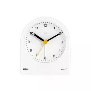 브라운 BRAUN BC22W 클래식 아날로그 크레센도 알람 저소음 공용 탁상시계