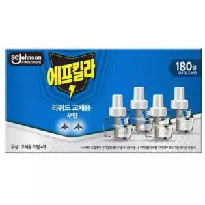 에프킬라 훈증기 리퀴드 전자 살충제 리필 (무향) 45일, 4개