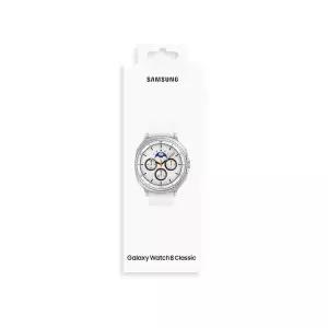 삼성전자 갤럭시 워치8 클래식 스테인리스 스틸 화이트 46mm, 블루투스 SM-L500