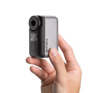 TOPUMP TB2 PRO 자전거 무선 타이어 팽창기 용 미니 휴대용 전기 펌프 120PSI 최대 450mAh 배터리 (화면
