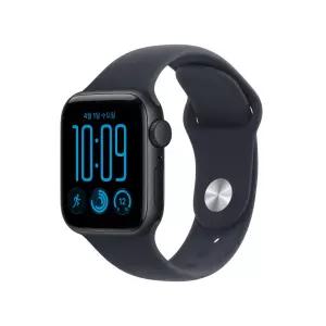 애플워치 SE 3 GPS 40mm 미드나이트 알루미늄 케이스 네이비 블루 스포츠 밴드 (ML) MJL14KH/A