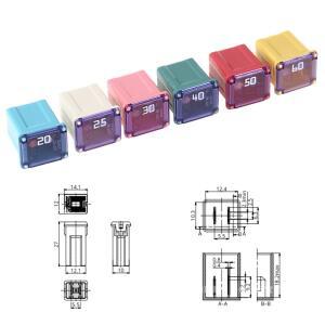 1Pc 사각형 퓨즈 20A 25A 30A 40A 50A PEC 자동차 튜브 닛산 혼다 도요타 용 방수 박스, 소켓 옵션