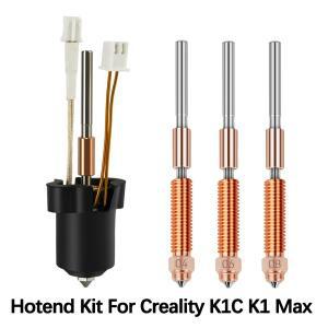 Creality K1 SE Max Ender 3 V3용 업그레이드 핫엔드 세라믹 히팅 블록 키트 강화 스틸 퀵 스왑 노즐 프린