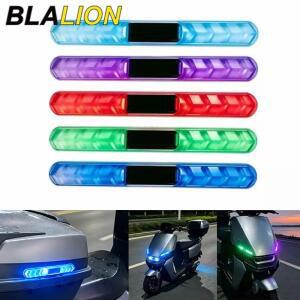 BLALION 태양열 충전 오토바이 브레이크 테일 라이트 충돌 방지 개조 플래시 라이트 경고등 자동차 오토바