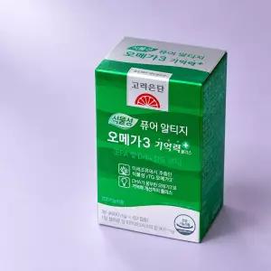 고려은단 식물성 퓨어 알티지 오메가3 기억력+ 60캡슐 X 3개 (3개월분)