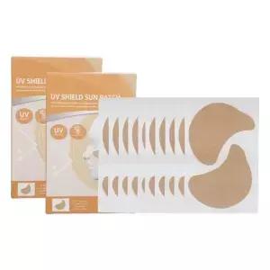 10 쌍 눈 UV 태양 보호 패치 통기성 블록 언더 시트 Spunlace Face Sunblock Shield Eye
