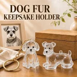 강아지 털 열쇠고리 애완동물 기념품 보관함 보관용 추모 펜던트 DIY 백팩 참 기념 선물