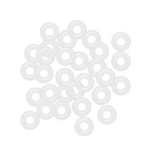 Uxcell 흰색 실리콘 링 개스킷 커피 머신용 O링 5mm OD 2mm 내경 너비 VMQ 도장 30Pc