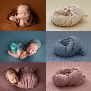 사진 담요 니트 Swaddling 배경 촬영 스튜디오 바구니 소품