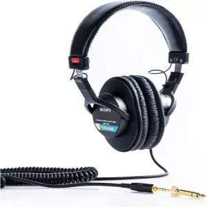 소니 MDR7506 프로페셔널 대형 다이어프램 헤드폰(국제 모델) 보증 없음