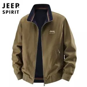 JEEP SPIRIT 남성 리버시블 양면 자켓 가을 간절기 스탠드넥 멀티포켓 빅사이즈 점퍼