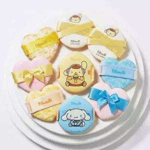 필리밀리 쿠션 팡팡퍼프 5P [산리오캐릭터즈 시나모롤/폼폼푸린]