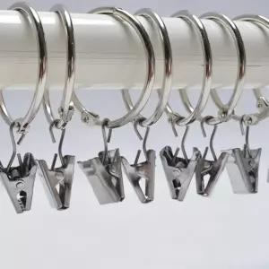 오픈형 커튼 집게링 내경 50mm 20pcs 후크 고리 NJAB2E6 봉 가림막집게