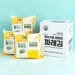 퓨어잇 두번구운 어린이 파래김 3팩세트 아이반찬 아이김