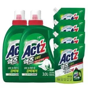 [하프클럽/셀러허브]액츠 퍼펙트 딥클린 액체 세탁세제 3.5L x 2   2.2L x 4