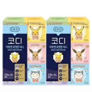 [하프클럽/셀러허브]코디 미니 각티슈 포켓몬 230매 6입 X 2팩