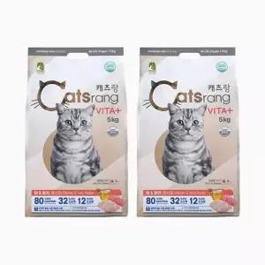 [하프클럽/셀러허브]캐츠랑 비타플러스 전연령 고양이 사료 5kg x 2