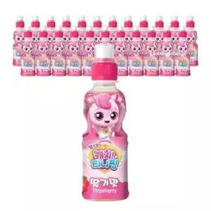 웅진 캐치티니핑 음료수 주스 유아 어린이 아기 딸기 200ml 24개 GST