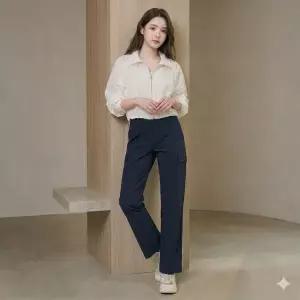 팬츠 폴리나일 우먼 신축성 Everlast
