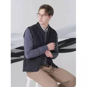 잭필드 1종 남성 에어히트 튜브 패딩 베스트_JAFUM345