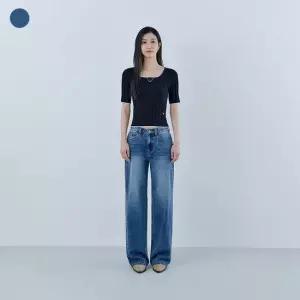 게스진여성 DBL톤 와이드 청바지 YQ1D9075