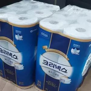 [셀러허브][웰빙창고] 크리넥스 3겹 울트라클린 25M 24롤 2팩 (S32761042)