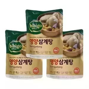 비비고 영양삼계탕 800g 3개 국내산 닭 보양식 레토르트 즉석삼계탕