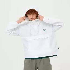 에센셜 빅로고 후드 피스테 WHITE