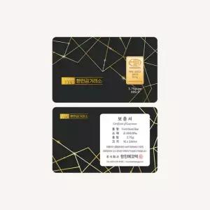 [한민금거래소]블랙카드형골드바 24K순금3.75g