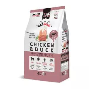 파미데이즈 캣반 산양유 치킨&덕 고양이 사료 4kg