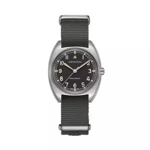 [해밀턴] H76419931 카키 파일럿 파이오니어 남성 나토밴드 메커니컬 36mm