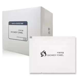 일회용 샤워타올(사면포장) 500개 샤워타월/목욕타올