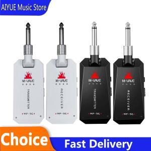 M-VE WP-5G 5.8G 무선 기타 시스템 충전식 오디오 송신기 수신기 앰프 Type-C 케이블 액세서리