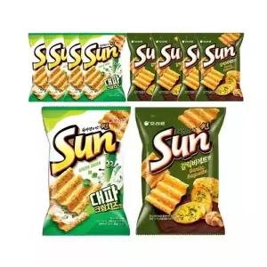 오리온 썬 대파크림치즈 80g, 5개 + 썬 갈릭바게트 80g, 5개